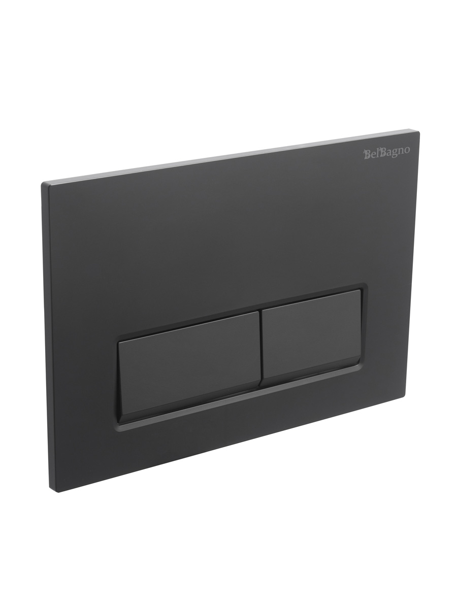 Кнопка смыва BelBagno BB-15R-NERO.M цвет чёрный матовый