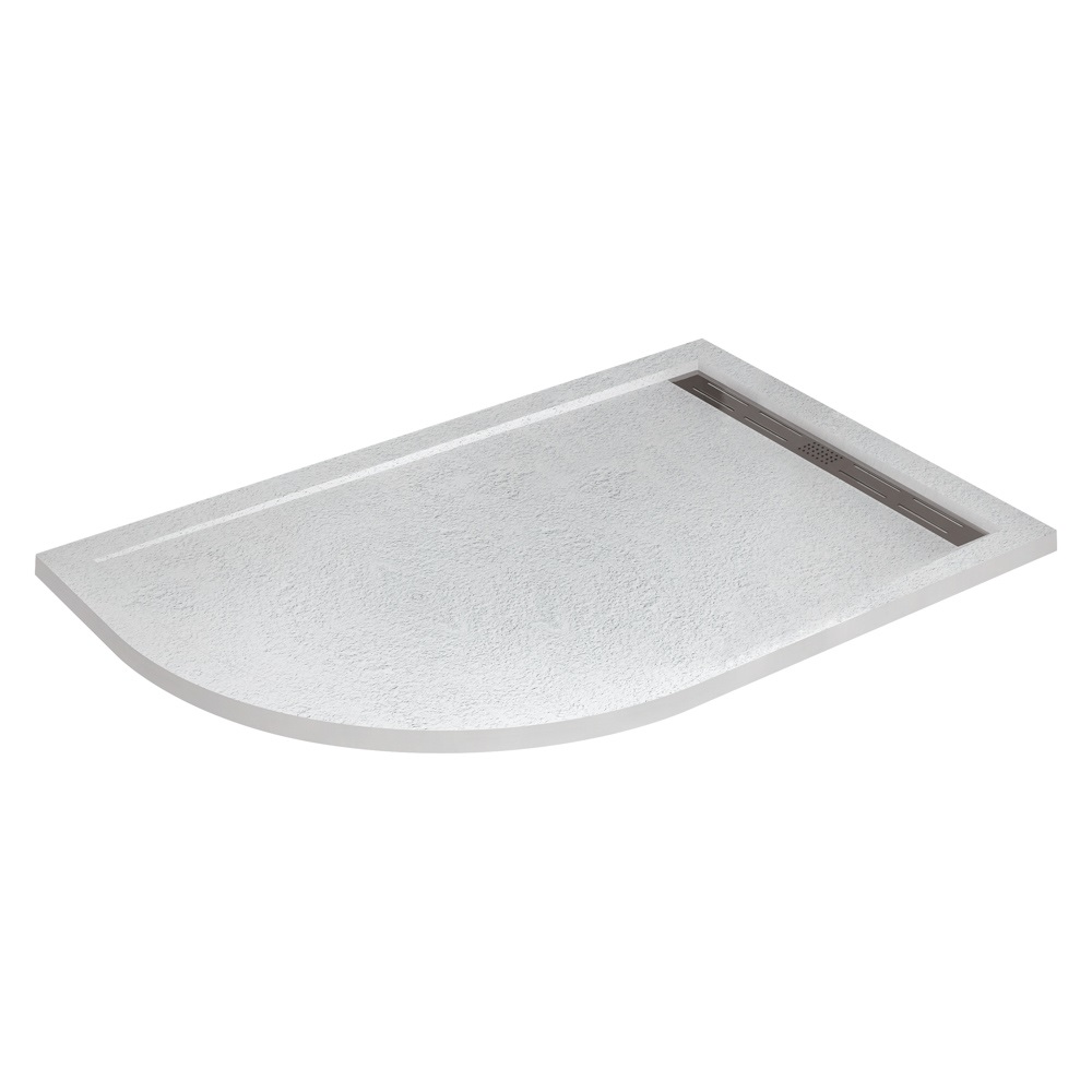 Поддон из искусственного мрамора 120х80 правосторонний CEZARES TRAY-AS-RH-120/80-30-W-R без сифона