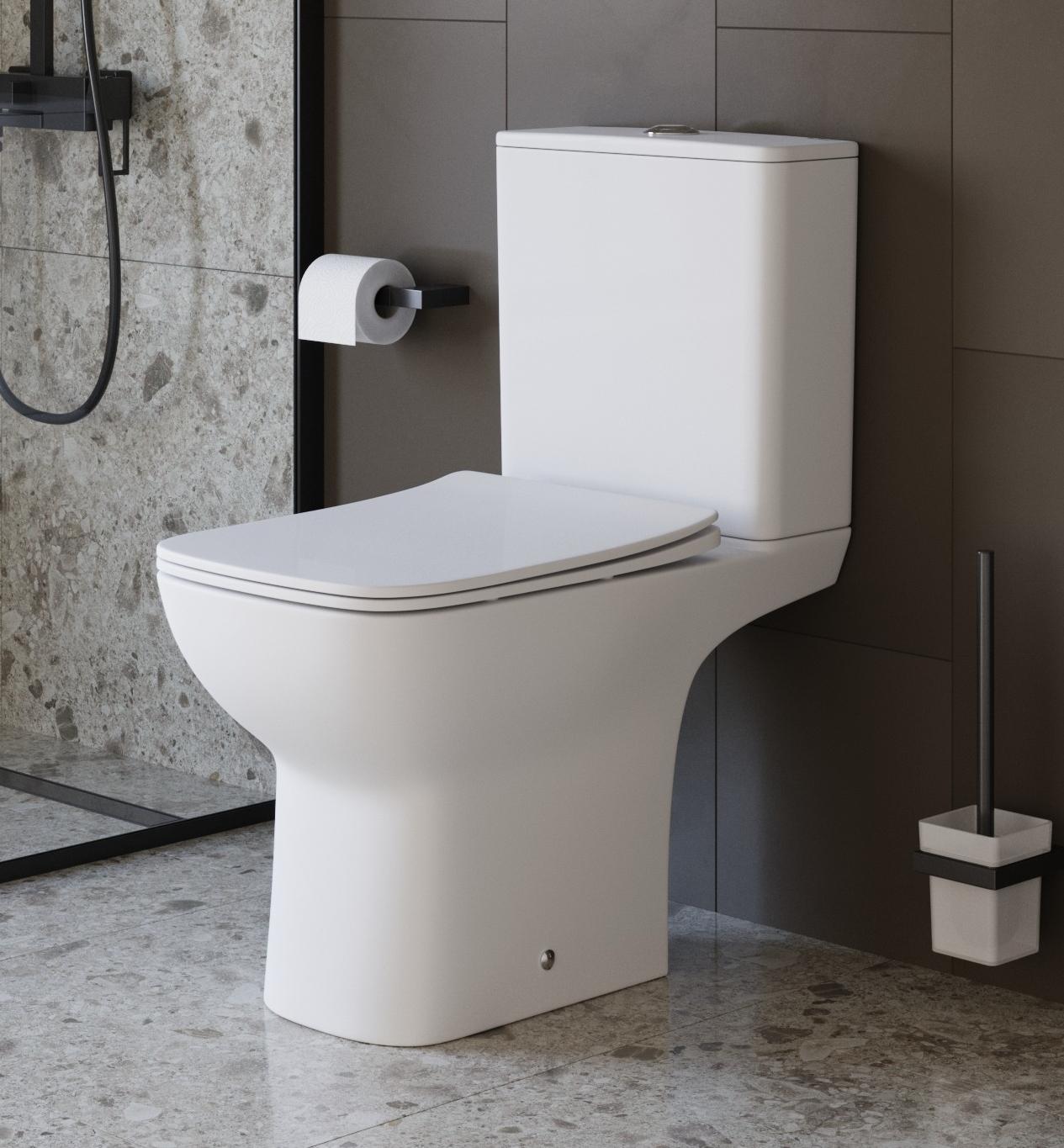 Унитаз-компакт BelBagno ROMANO -TOR BB2803CP/T-TOR/SC с сиденьем и смывом TORNADO