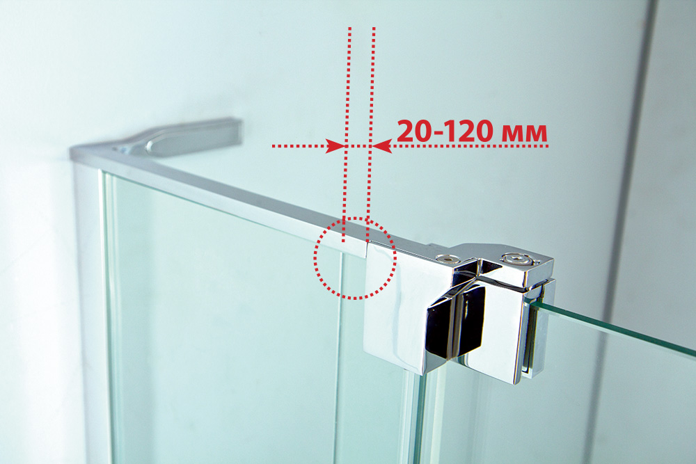 Душевой уголок Cezares SLIDER-AH-2-80/90-90/100-C-Cr