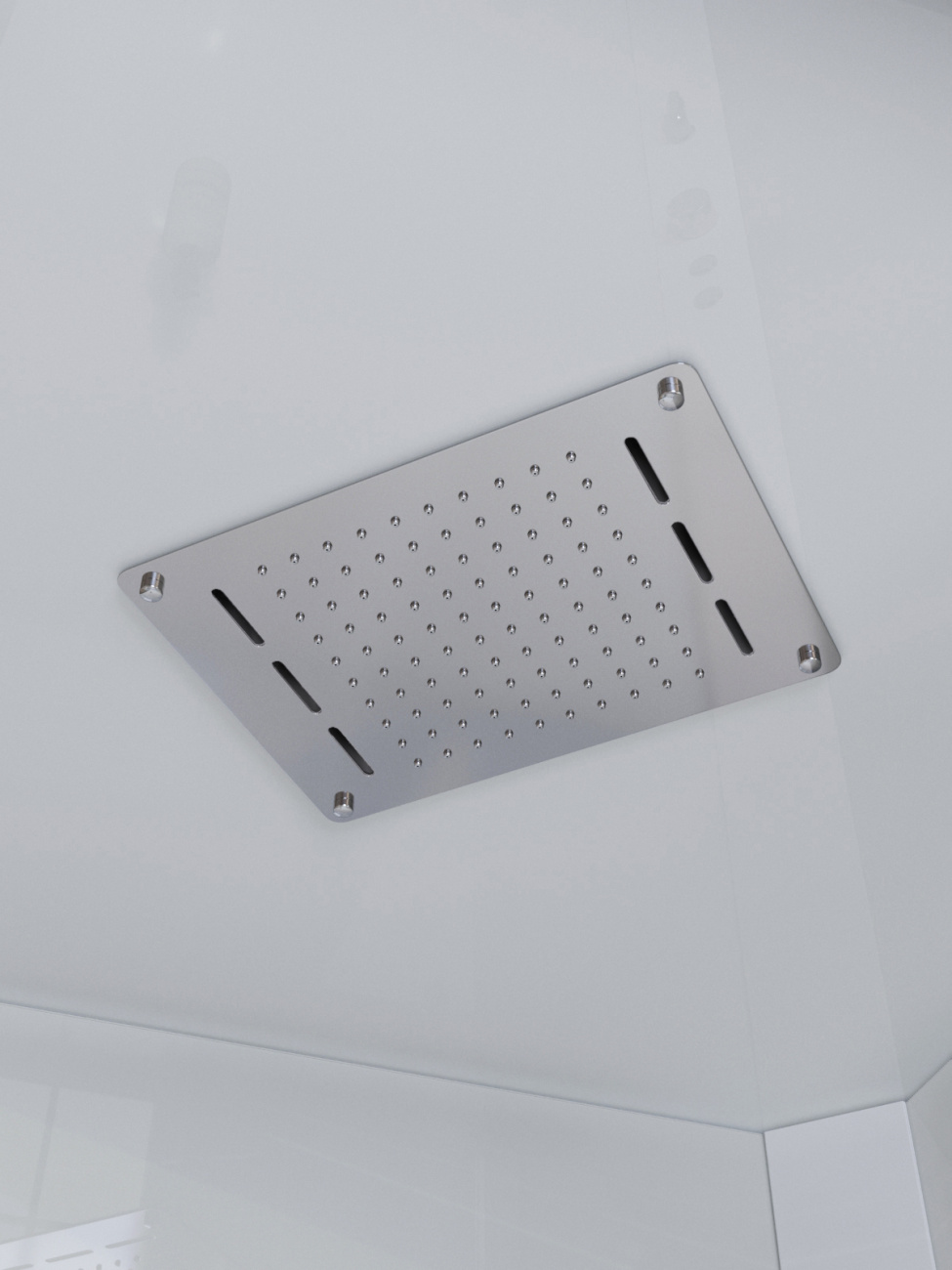 Душевая кабина BelBagno UNO-CAB-A-1-90-C-Cr-Bi-TOP-L, левосторонняя