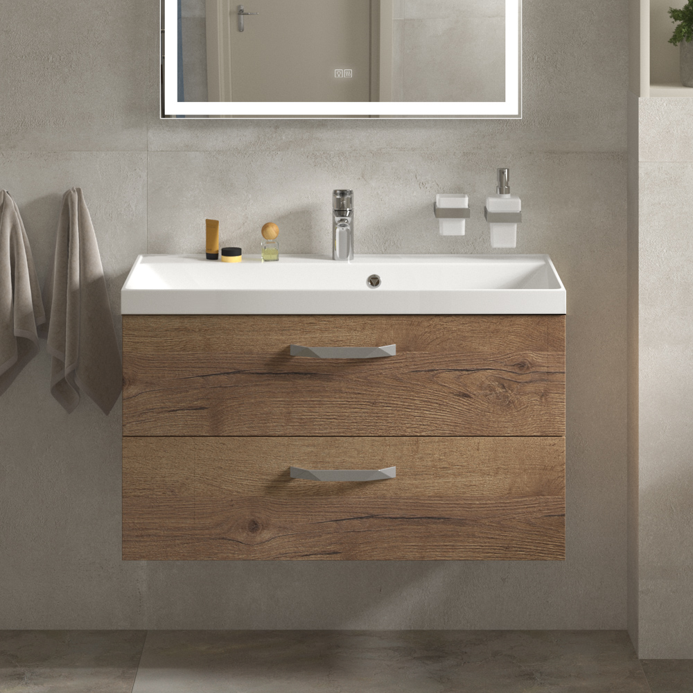 Тумба с раковиной BelBagno AURORA-900-2C-SO-RT
