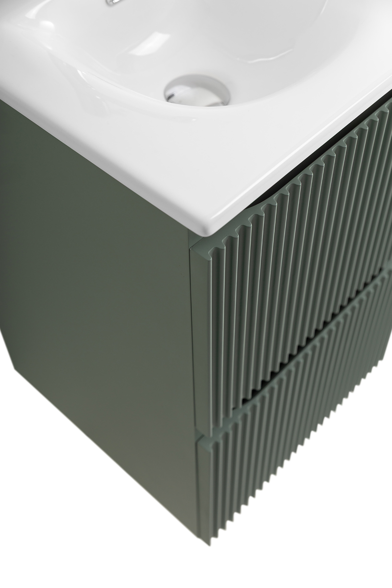Тумба с раковиной подвесная BelBagno UNO-MINI-400-2C-SO-VO Еловый матовый, раковина белая BB-8099-3-40