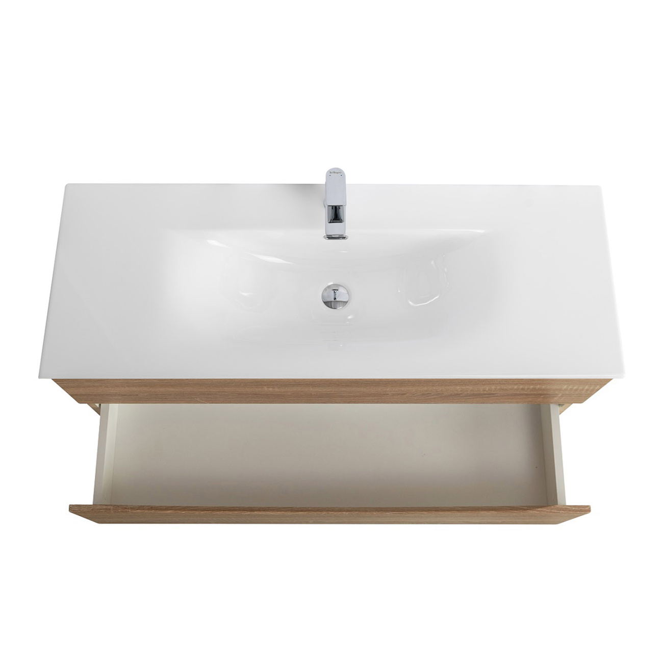 Тумба с раковиной подвесная BelBagno MARINO-CER-N-1200-2C-SO-WO-P Rovere Bianco, раковина белая BB-8099-120