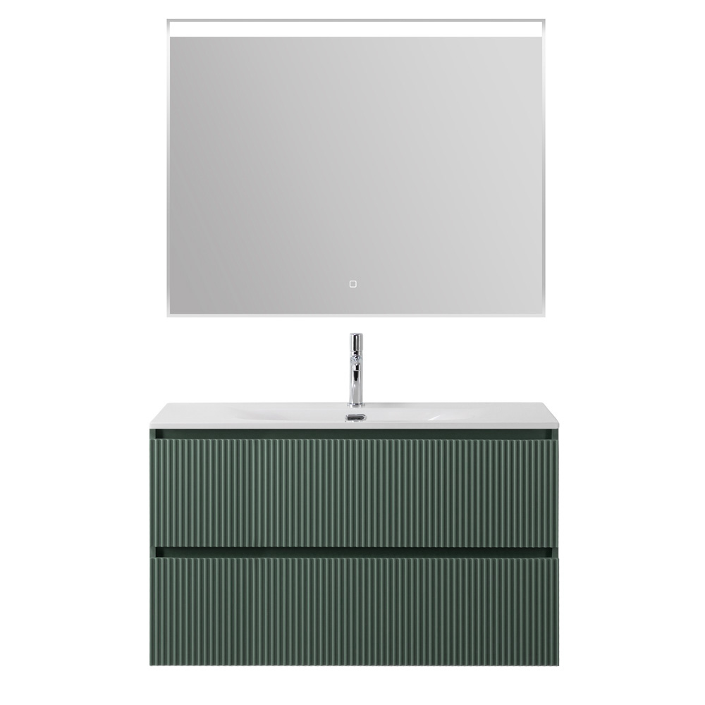 Тумба с раковиной подвесная BelBagno UNO-1200-2C-SO-VO Еловый матовый, раковина белая BB-8099-120