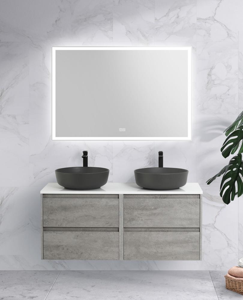 Мебель для ванной комнаты со столешницей BelBagno KRAFT-1400 Cemento Grigio