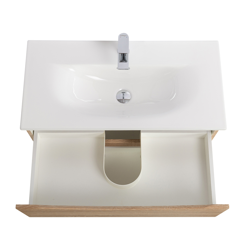 Тумба под раковину подвесная BelBagno MARINO-CER-MINI-800-2C-SO-WO-P