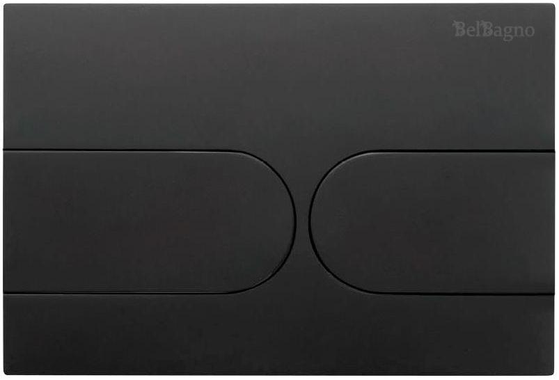 Кнопка смыва BelBagno BB-11-NERO.M цвет чёрный матовый