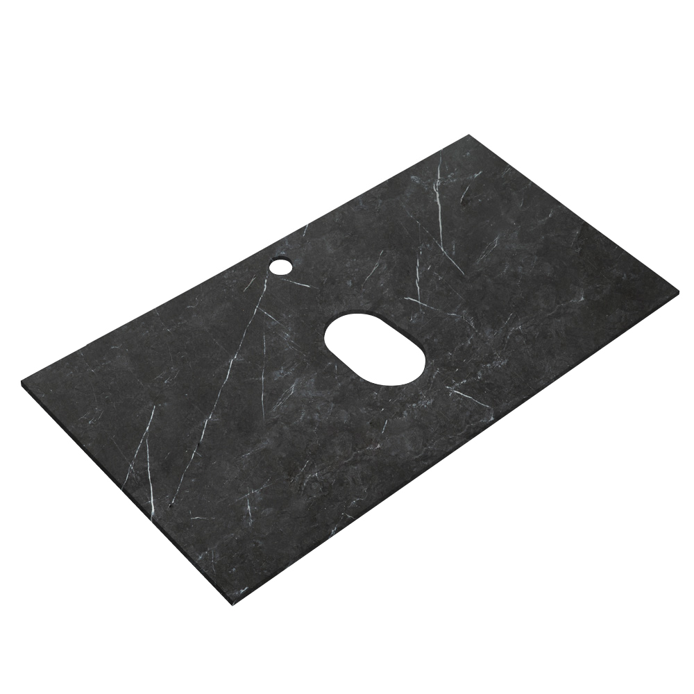 Столешница из керамогранита Cezares SLD-80/48-MNO Marmo Nero Opaco