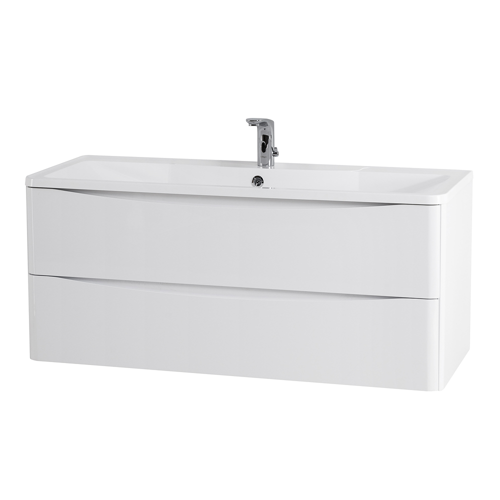 Мебель для ванной комнаты подвесная BelBagno ACQUA-1200-2C-SO-BL 120 см Bianco Lucido 