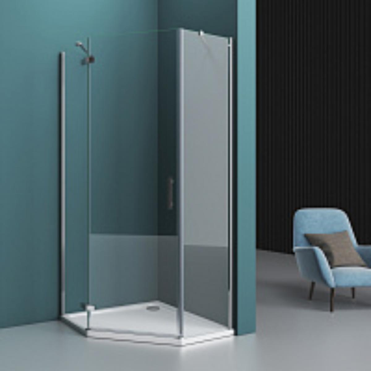 купить Душевой уголок BelBagno KRAFT-P-1-90-C-Cr-L 