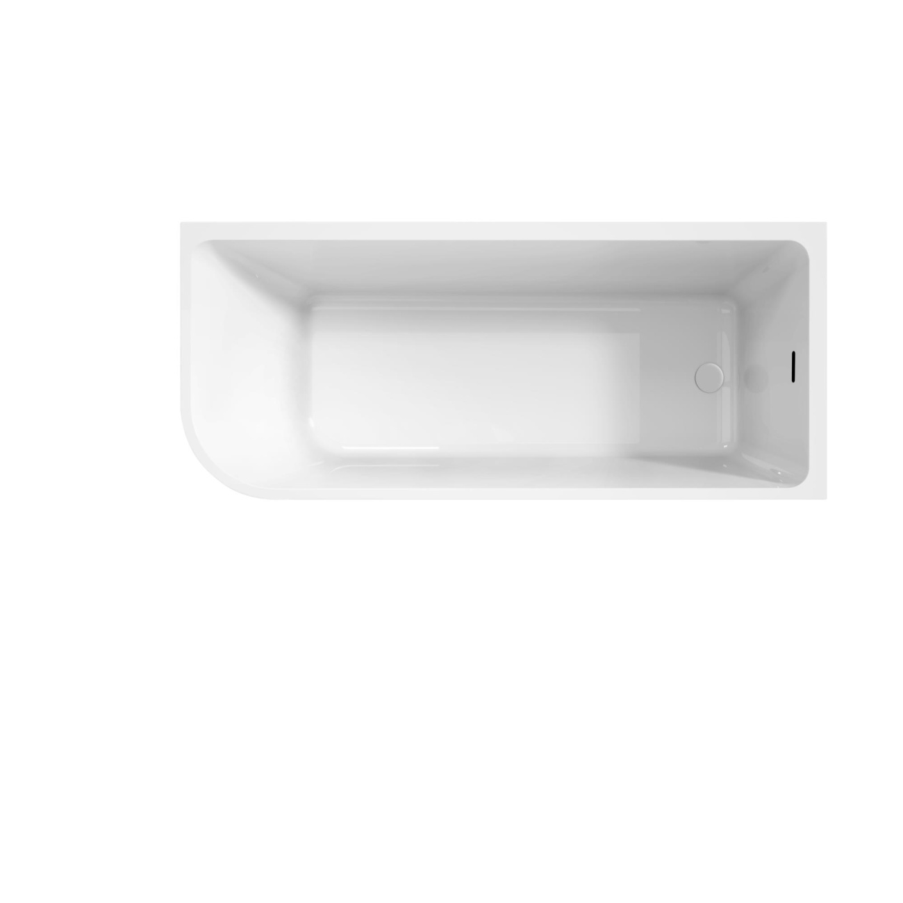 Асимметричная угловая акриловая ванна BelBagno BB712-1700-730-R