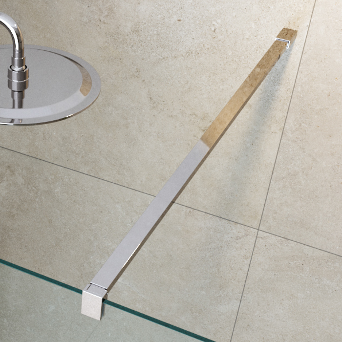 Душевая перегородка Cezares LIBERTA-L-2-100-120-C-Cr профиль хром, стекло прозрачное