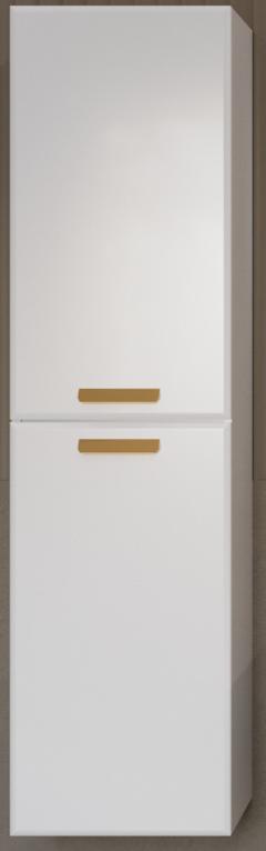 купить Пенал подвесной Cezares ECO-1500-2A-SC-BL белый глянец с ручками RS156SG.3/96 cатиновое золото 
