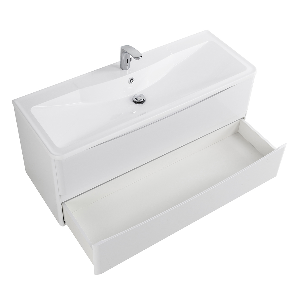Мебель для ванной комнаты подвесная BelBagno ACQUA-1200-2C-SO-BL 120 см Bianco Lucido 