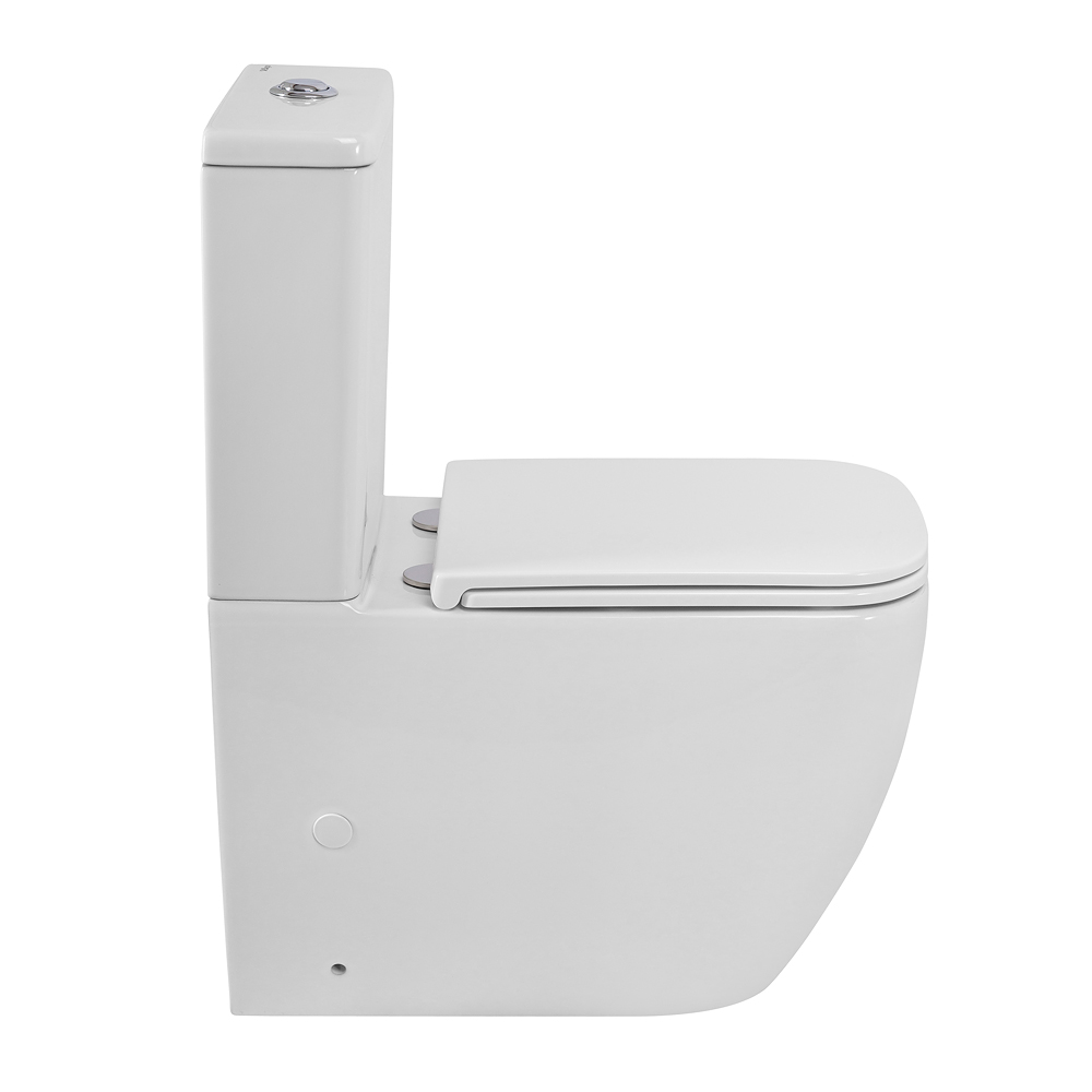Унитаз-компакт безободковый с сиденьем и смывом TORNADO BelBagno LUCE-TOR BB2197CP-TOR/SC/BB2197T