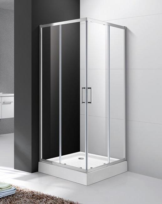 купить Душевой уголок Cezares MOLVENO-A-2-90-C-Cr-IV, 90х90х195, профиль хром, стекло прозрачное 