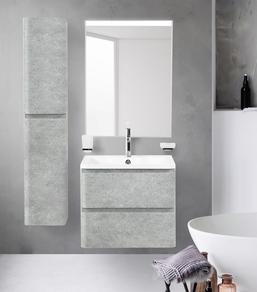 Пенал подвесной BelBagno ALBANO-1600-2A-SC-CVG-P универсальный, Cemento Verona Grigio