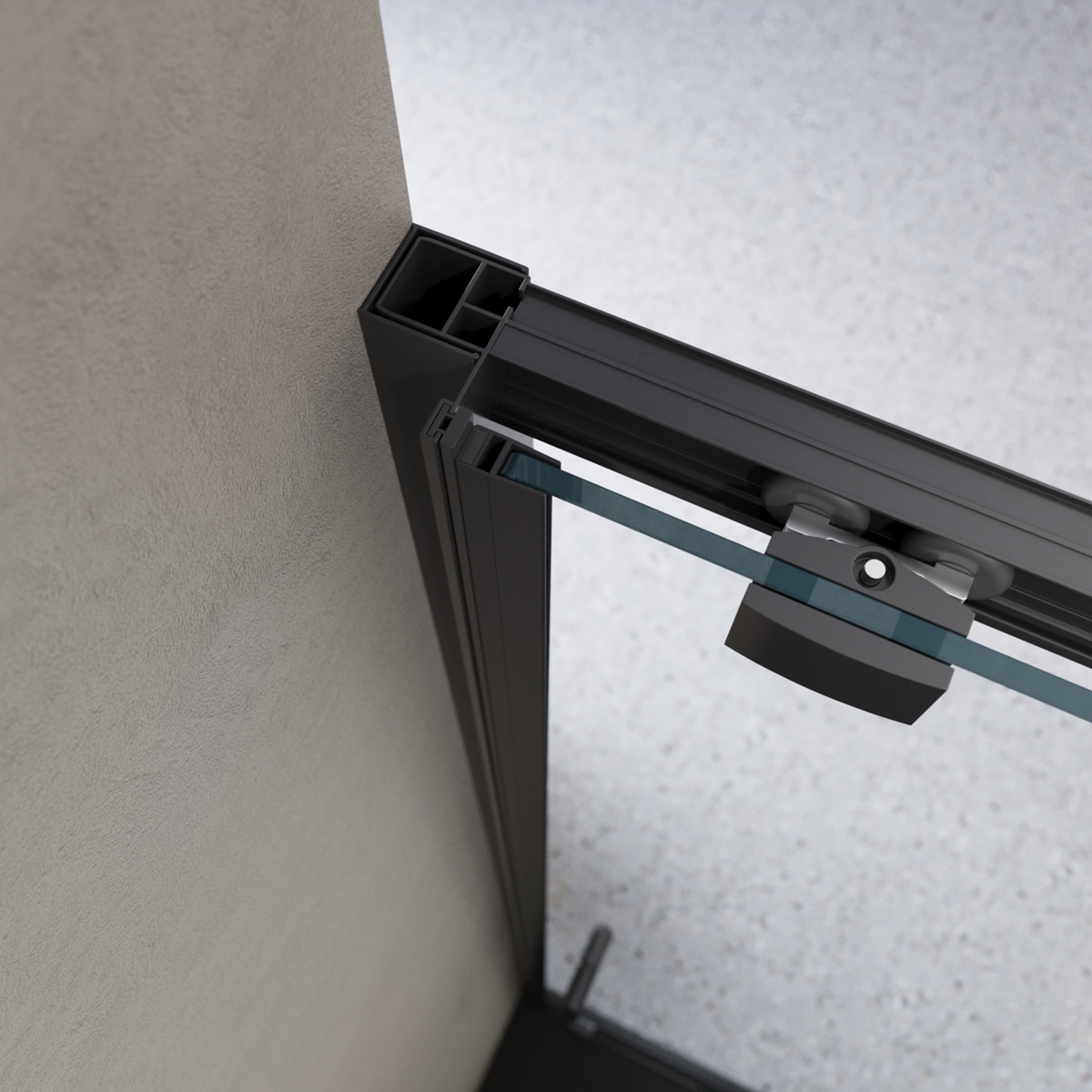 Дверь в проём BelBagno LUCE-BF-1-120-C-NERO