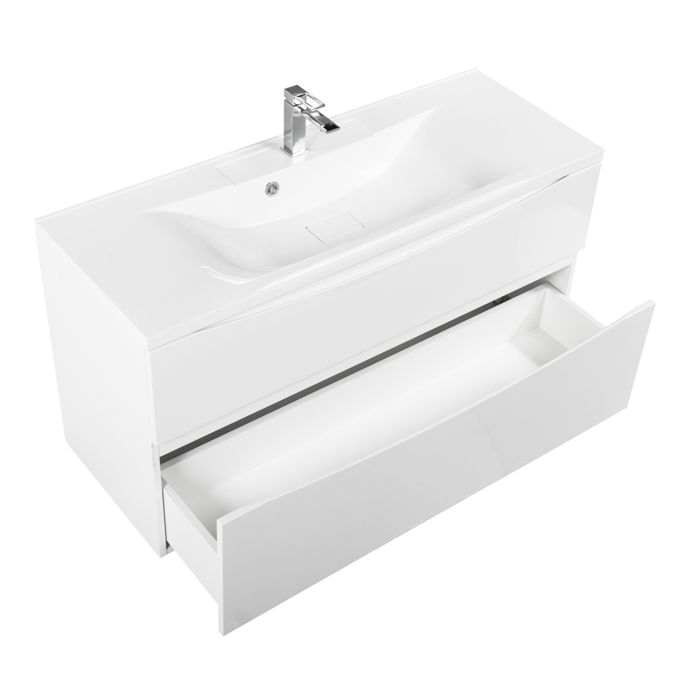 Тумба подвесная с раковиной BelBagno MARINO-H60-1100-2C-SO-BL-P