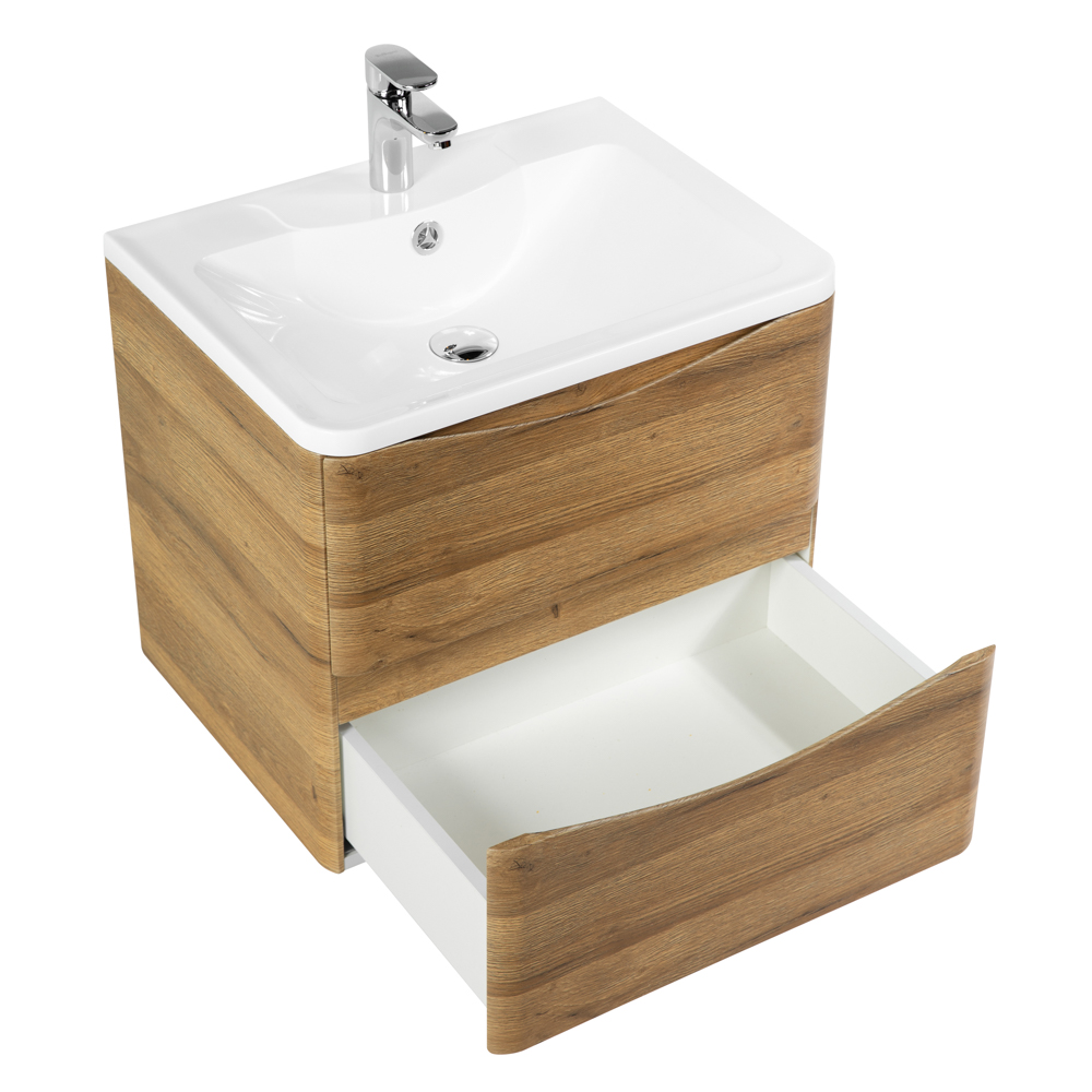 Мебель для ванной комнаты подвесная BelBagno ACQUA-700-2C-SO-RR 70см Rovere Rustico