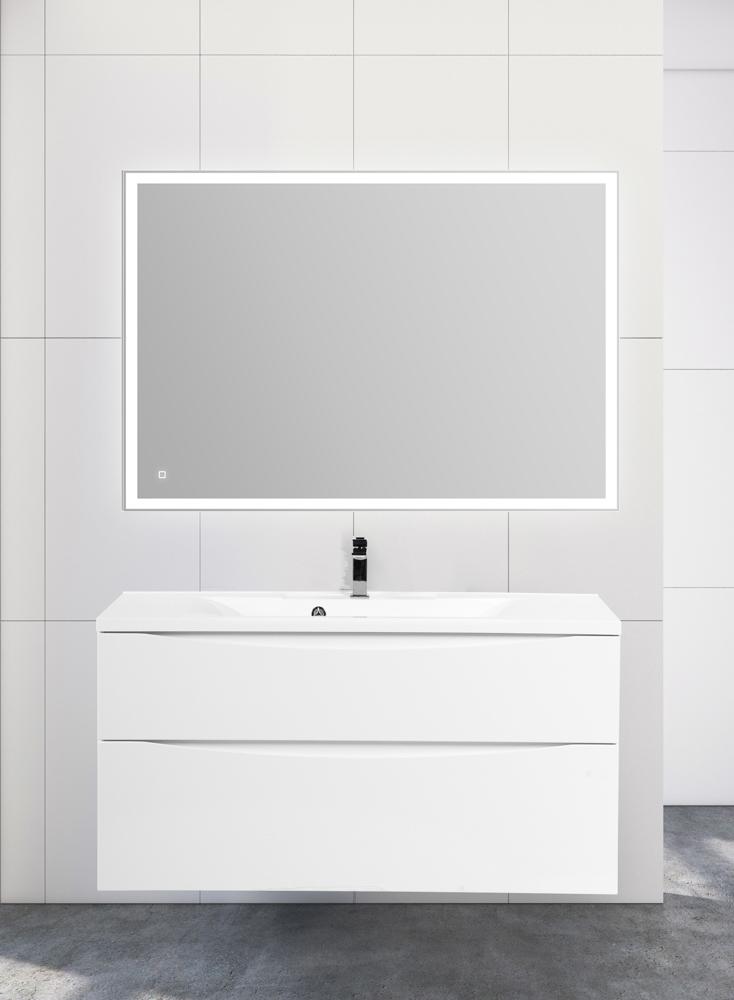 купить Тумба подвесная с раковиной BelBagno MARINO-H60-1100-2C-SO-BL-P 