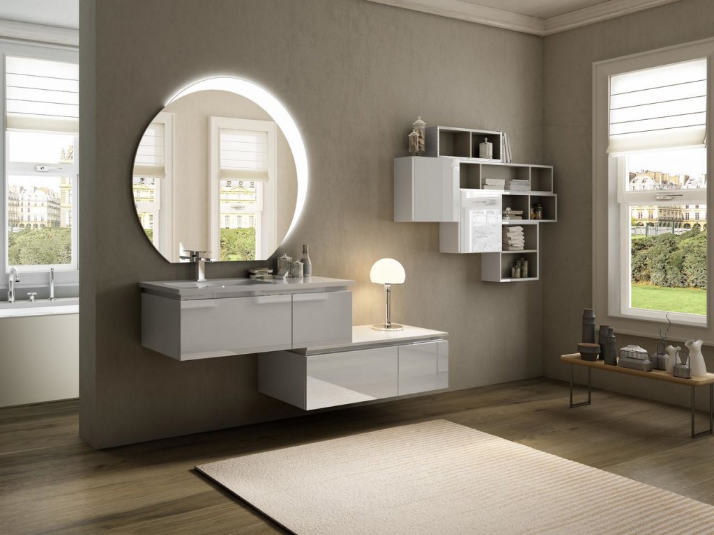 купить Мебель для ванной CEZARES AVRIL 100 см Bianco Lucido 
