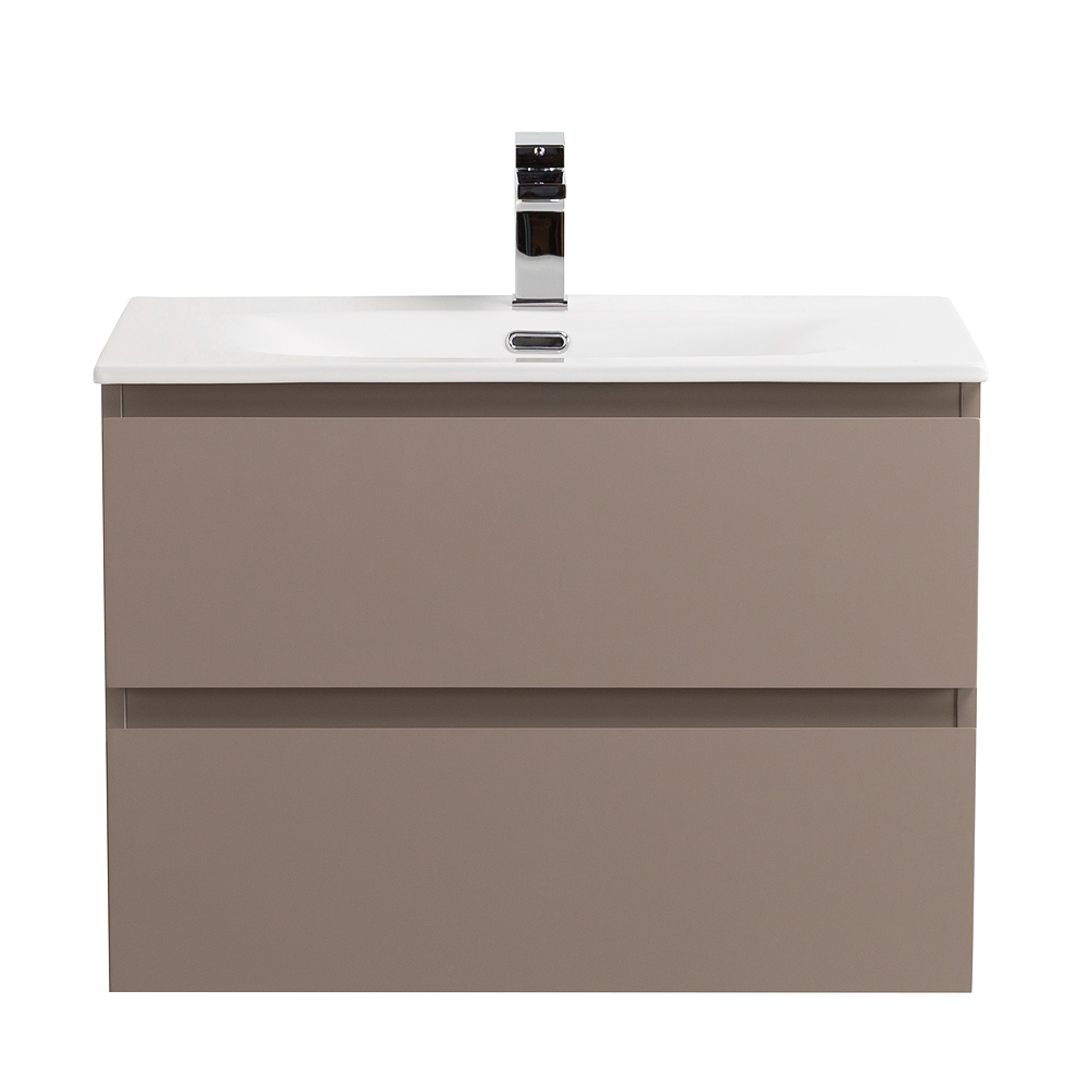 Тумба с раковиной подвесная BelBagno KRAFT-700-2C-SO-CO Бежевый матовый, раковина белая BB-8099-70