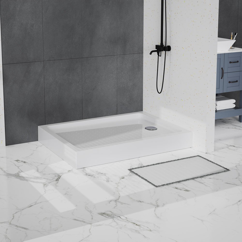 купить Акриловый поддон 120х100 BelBagno TRAY-BB-AH-120/100-15-W с сифоном 
