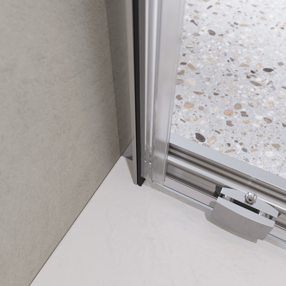 Дверь в проём BelBagno LUCE-BF-1-110-C-Cr