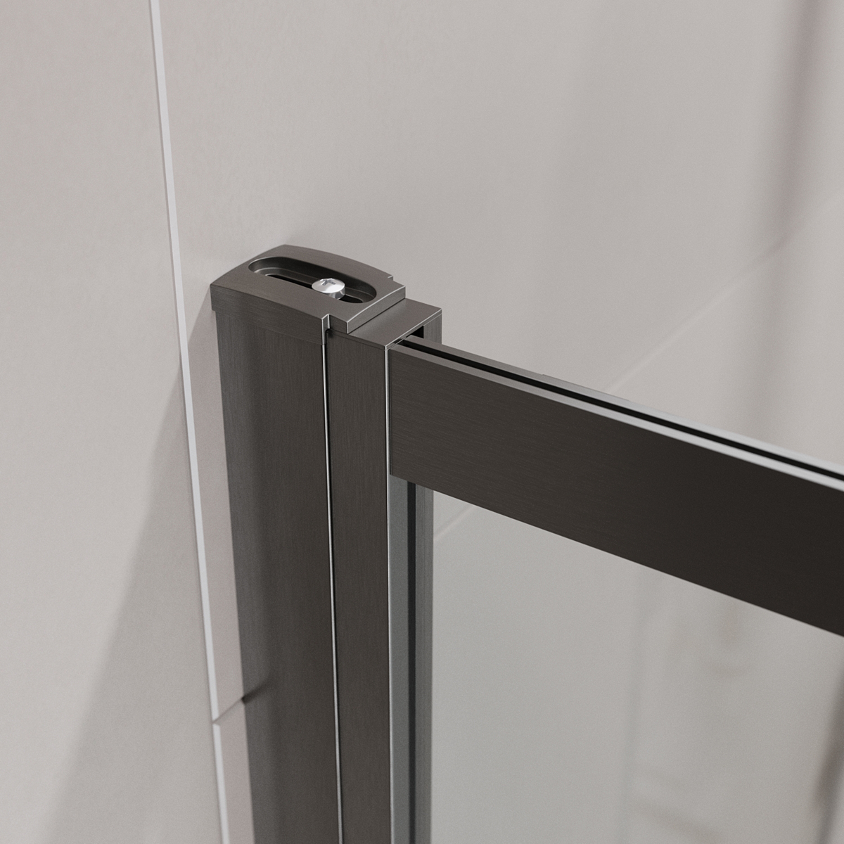 Душевая шторка на ванну CEZARES SLIDER-FIX-VF-11-90/150-C-GM с фиксированным креплением одной створки