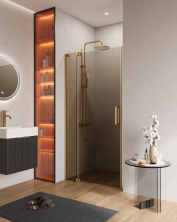 купить Душевая дверь в нишу CEZARES SLIDER-B-1-100/110-BR-BORO 