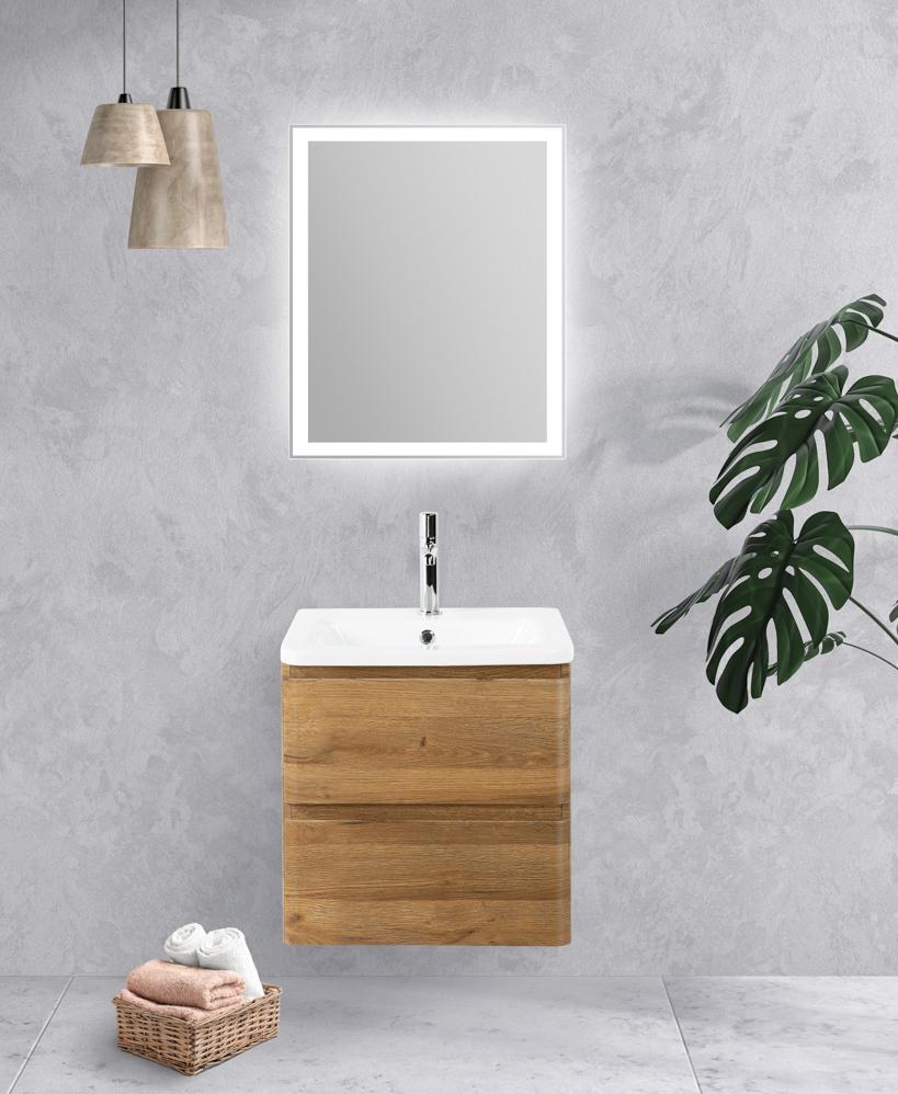 Тумба подвесная с керамической раковиной BelBagno ALBANO-CER-500-2C-SO-RR