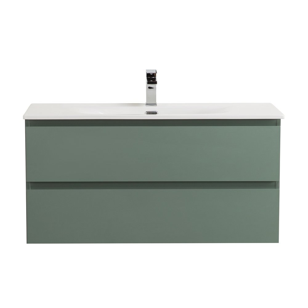 Тумба с раковиной подвесная BelBagno KRAFT-1000-2C-SO-VO Еловый матовый, раковина белая BB-8099-100