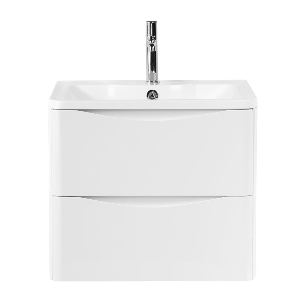 Мебель для ванной комнаты подвесная BelBagno ACQUA-600-2C-SO-BL 60см Bianco Lucido 