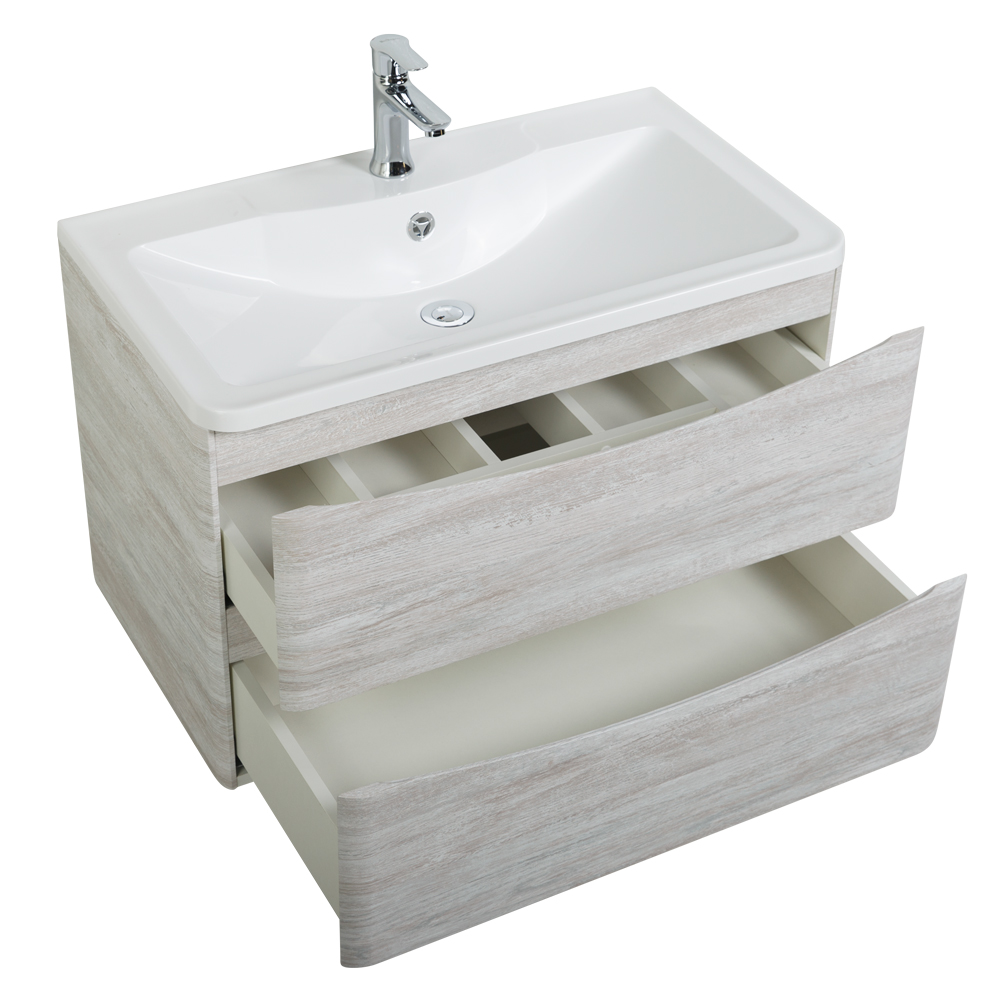 Мебель для ванной комнаты подвесная BelBagno ACQUA-1000-2C-SO-RVB 100 см Rovere Vintage Bianco