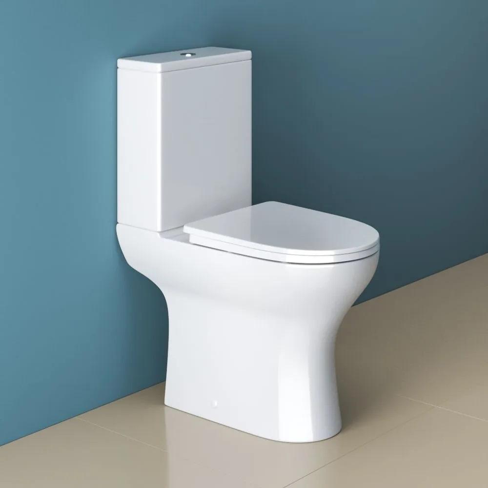 купить Унитаз-компакт безободковый с сиденьем BelBagno LOUNGE BB045CPR/SC + BB045/051T 