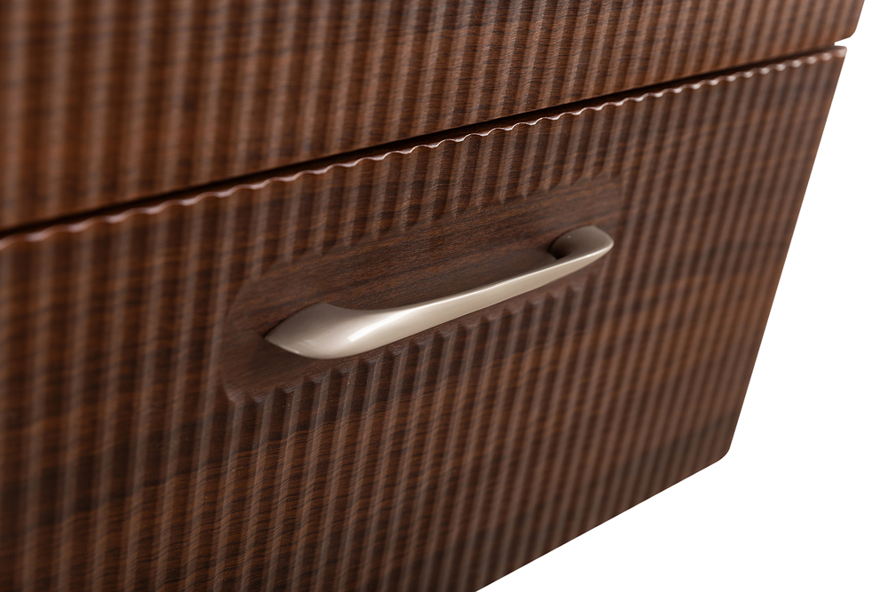 Подвесная тумба с раковиной Belbagno DUE 60 см Noce DUE-600-2C-SO-NOCE-P + BB-8076-3-60