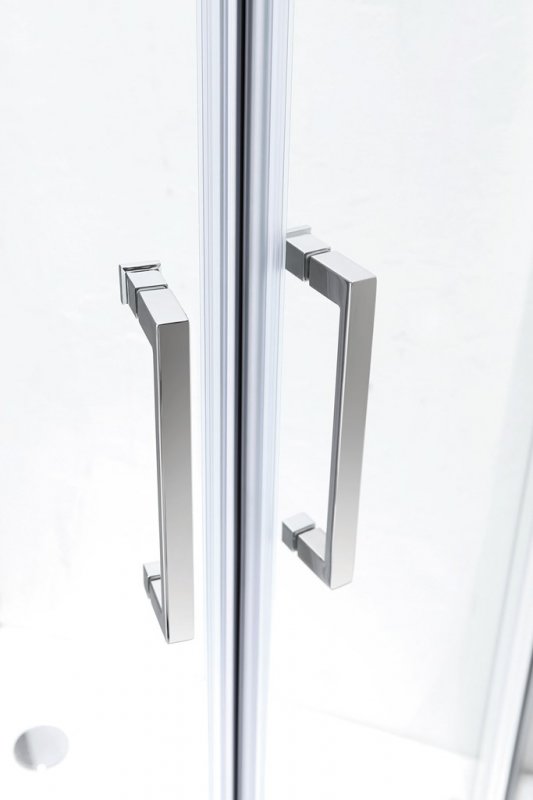 Душевой уголок Cezares MOLVENO-RH-2-100/80-C-Cr-IV, 100х80х195, профиль хром, стекло прозрачное