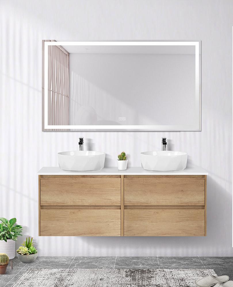 Мебель для ванной комнаты со столешницей BelBagno KRAFT-1400 Rovere Nebrasca Nature