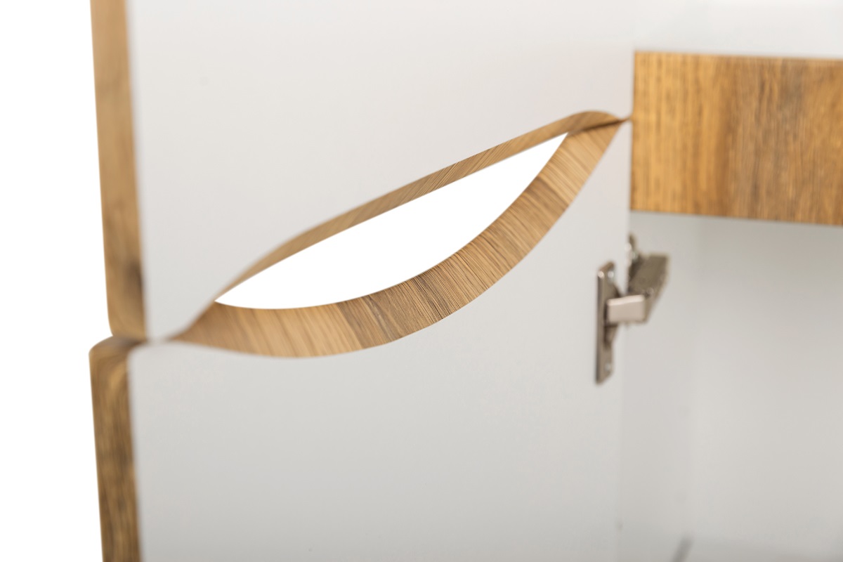 Пенал подвесной BelBagno FLY-MARINO-1500-2A-SC-RR-P-L левосторонний, Rovere Rustico