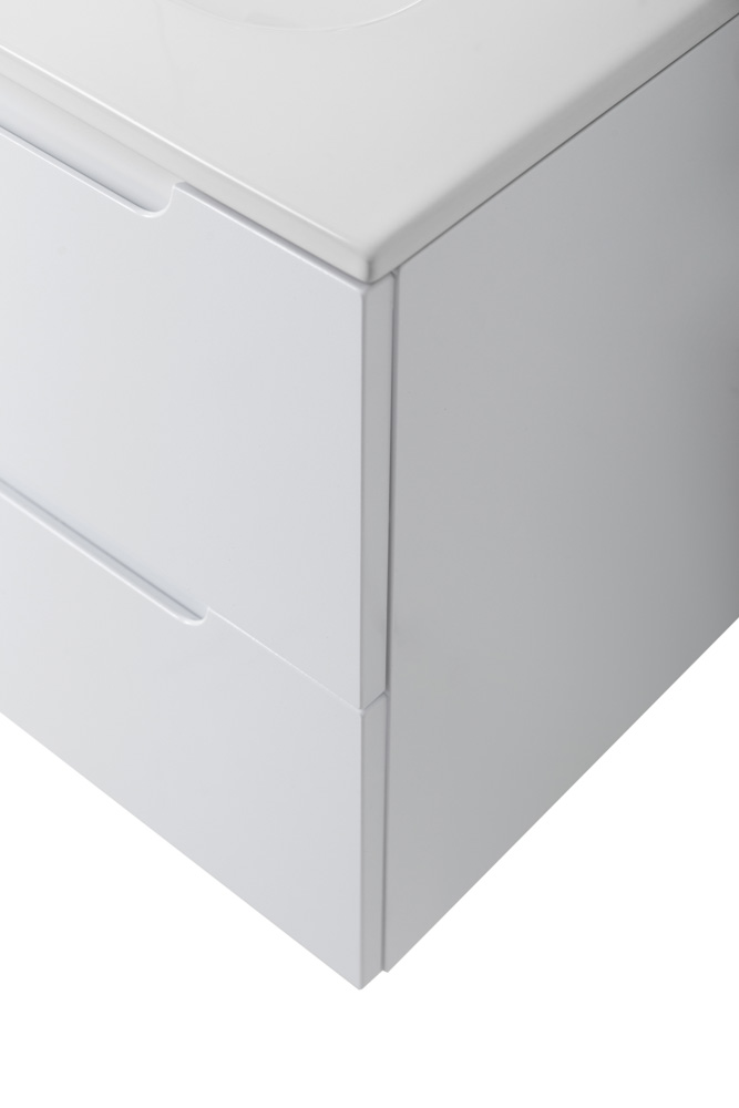 Подвесная тумба с раковиной BelBagno ETNA 100 Bianco Lucido правая, ETNA-1000-2C-1A-SO-BL-R + BB1000ETL-R