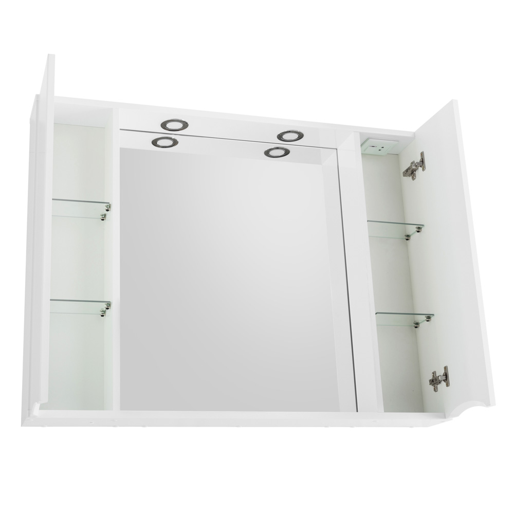 Зеркальный шкаф BelBagno MARINO-SPC-1000/750-2A-BL-P