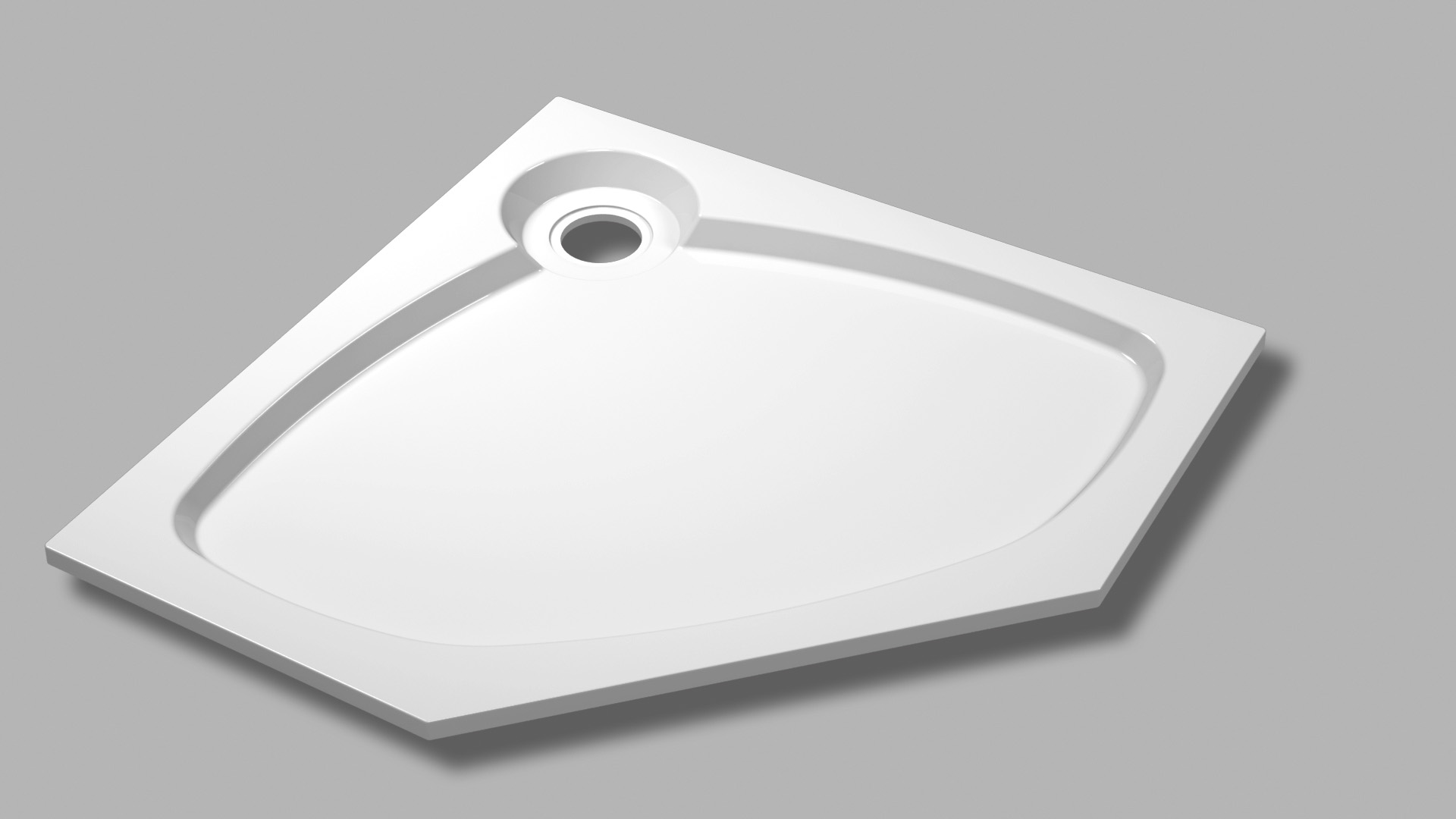 купить Душевой поддон из искусственного мрамора 100х100 Cezares TRAY-S-P-100-56-W без сифона 