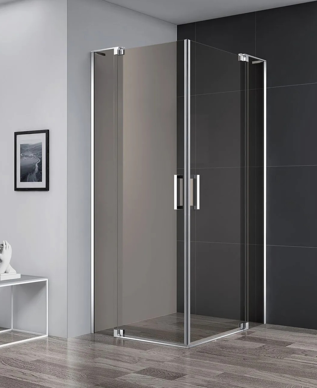 купить Душевой уголок Cezares SLIDER-A-2-70/80-BR-Cr 