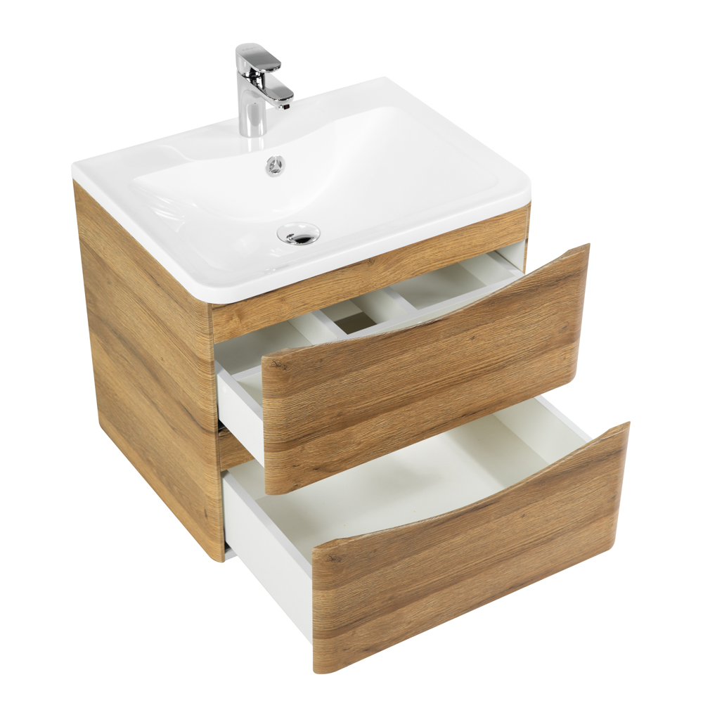 Мебель для ванной комнаты подвесная BelBagno ACQUA-700-2C-SO-RR 70см Rovere Rustico