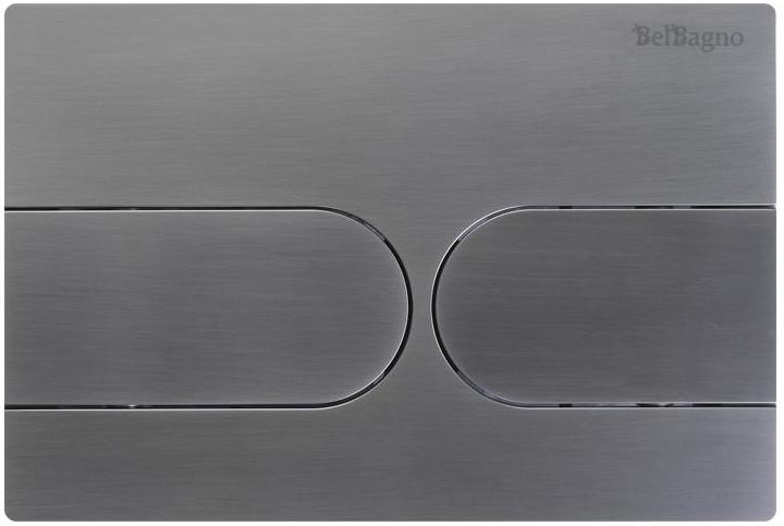 купить Кнопка смыва BelBagno BB-11-GM цвет оружейная сталь 