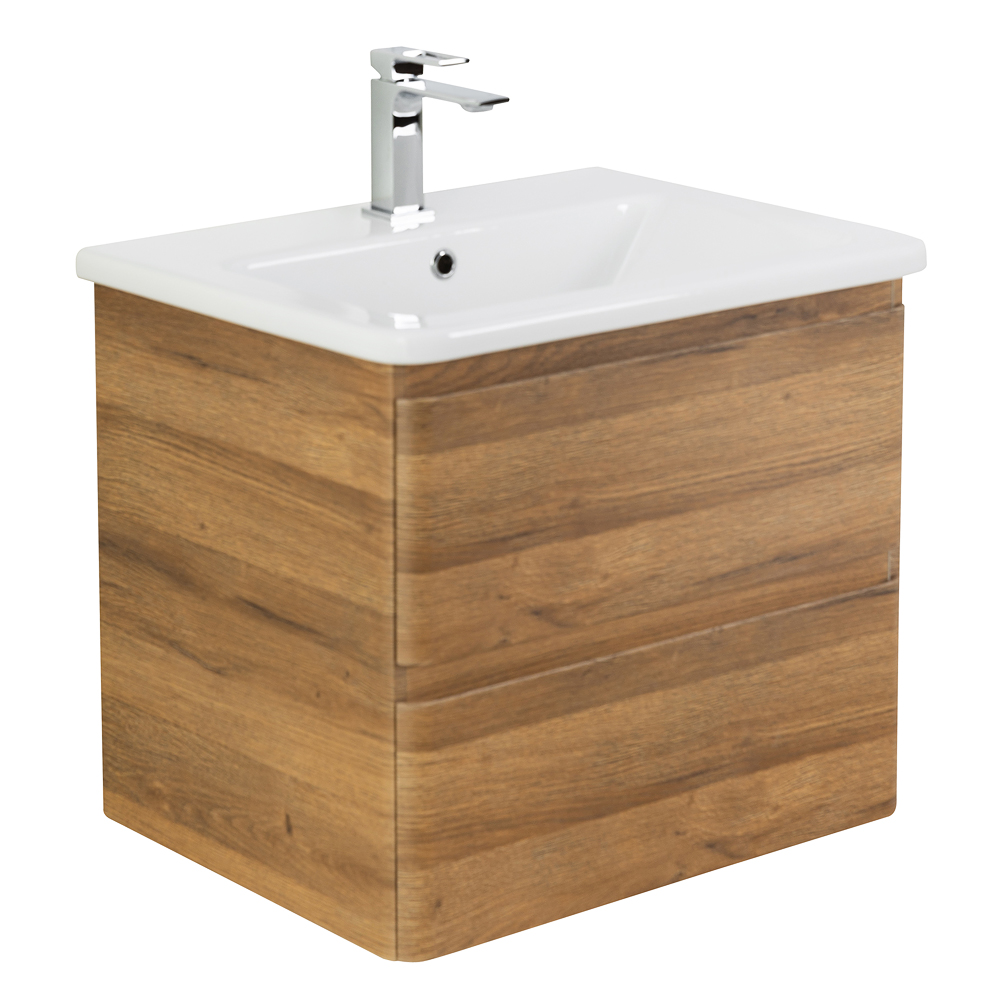 Тумба подвесная с керамической раковиной BelBagno ALBANO-CER-500-2C-SO-RR