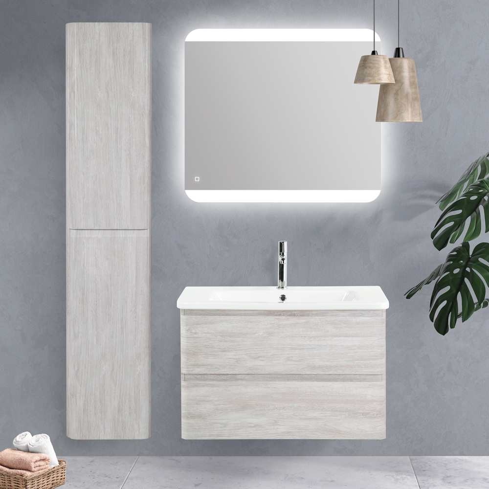 Пенал подвесной BelBagno ALBANO-1600-2A-SC-RVB-P универсальный, Rovere Vintage Bianco