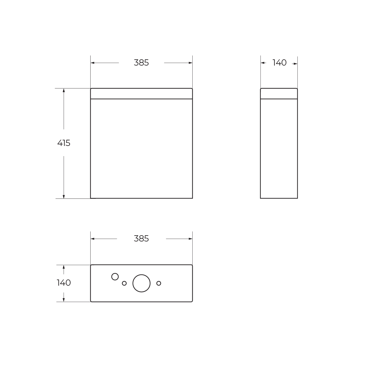 Бачок BelBagno NORMA BB339T